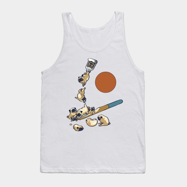 Good Morning Pugs Tank Top by huebucket